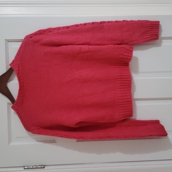 𝅺NWT Women Nordstrom Woven Heart Knit Sweater  Size M - Picture 4 of 5